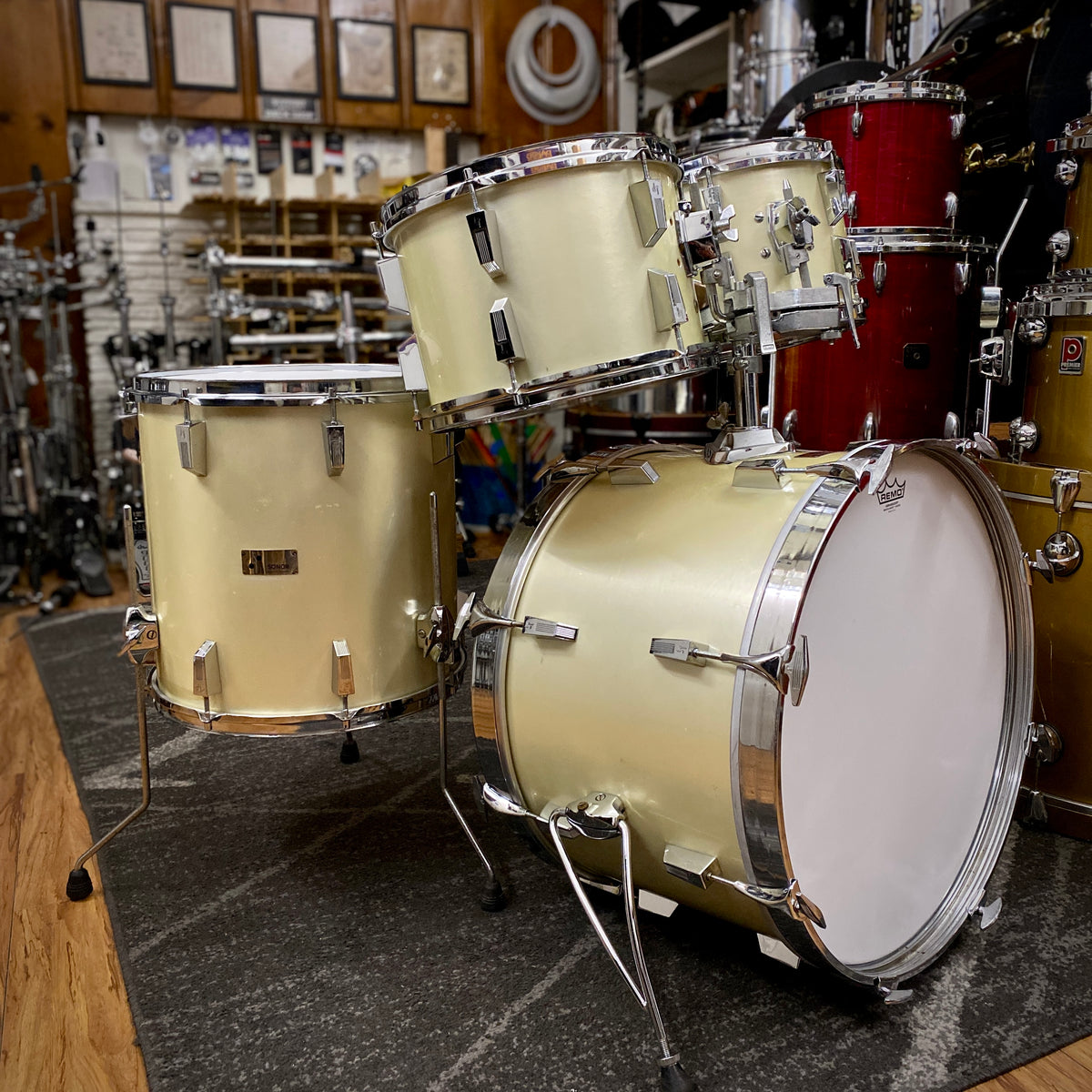 Sonor Champion Drum Set - Metallic Silver (1970s)