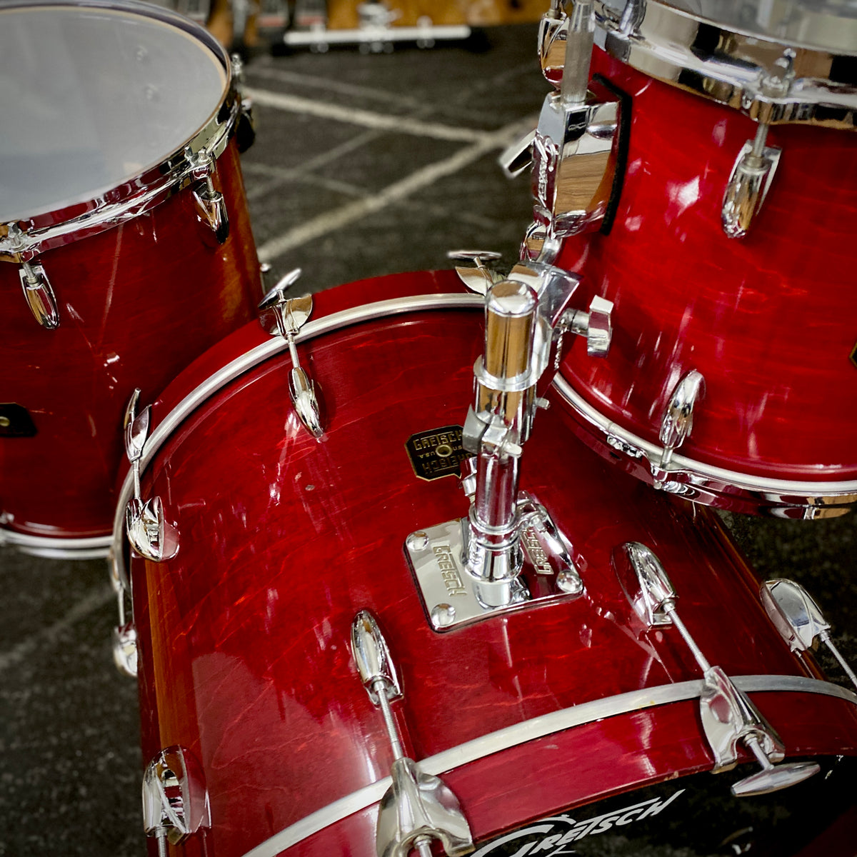 Gretsch USA Custom 12/16/22 Drum Set – Wine Red (1980s)