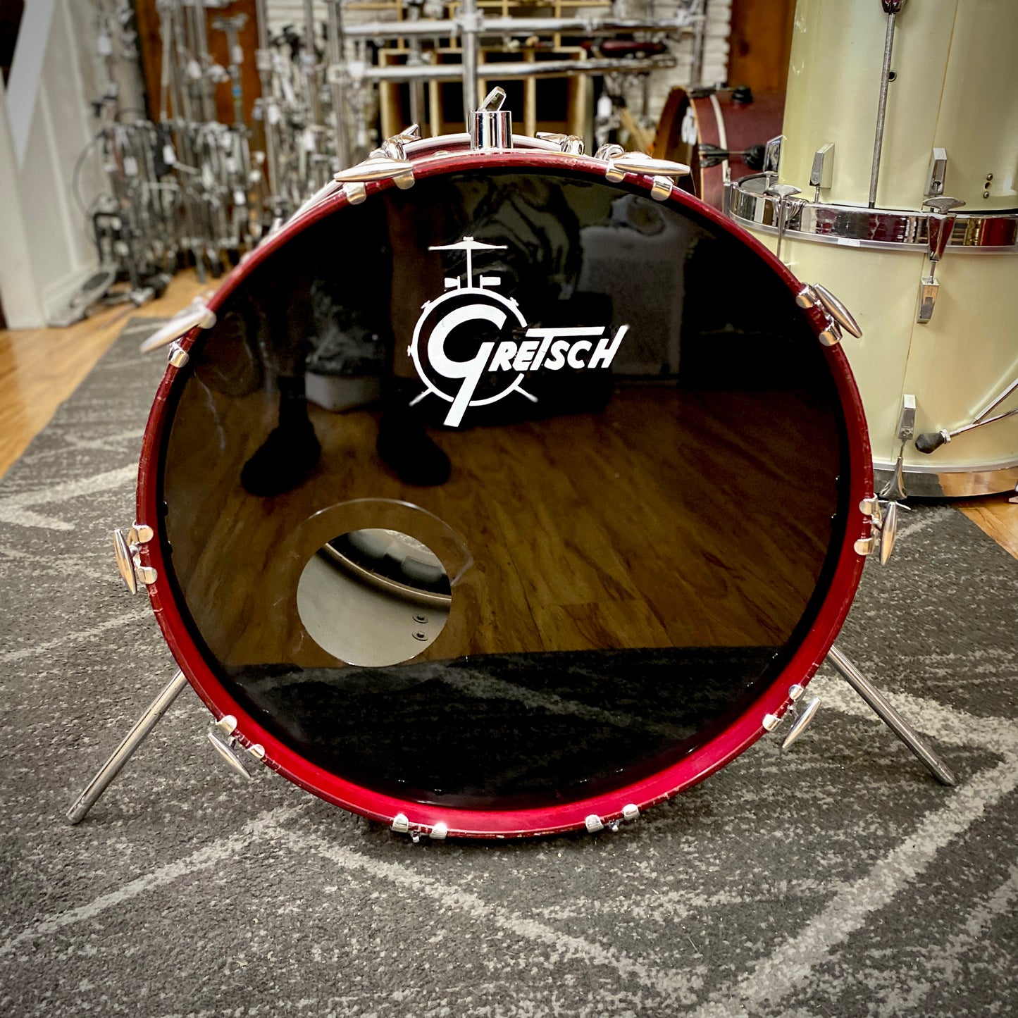 Gretsch USA Custom 12/16/22 Drum Set – Wine Red (1980s)