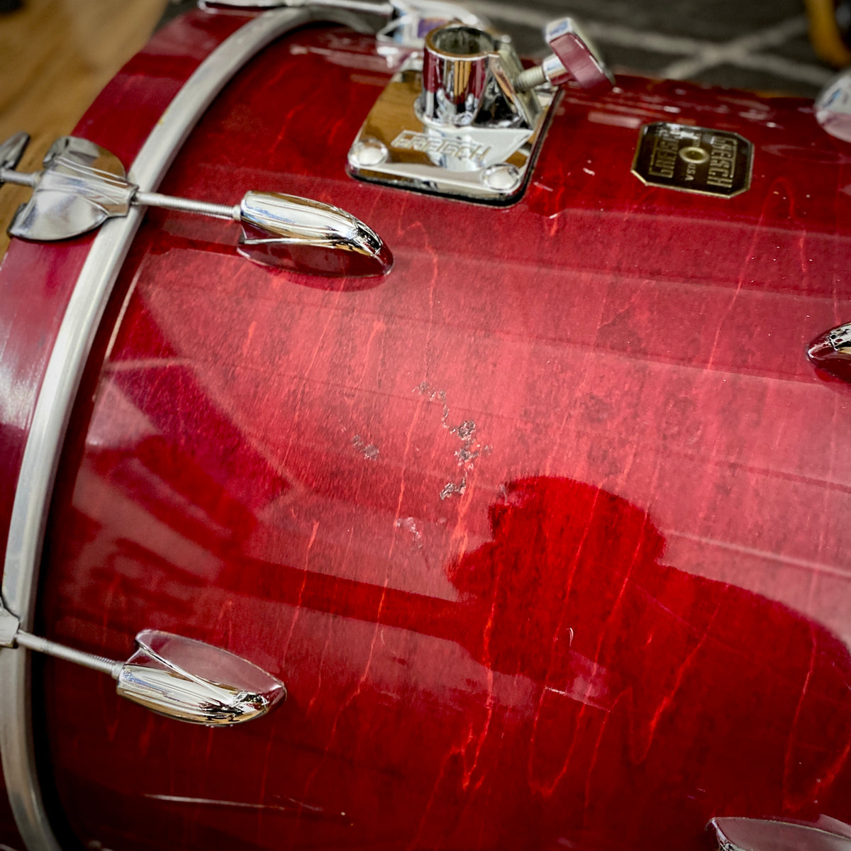 Gretsch USA Custom 12/16/22 Drum Set – Wine Red (1980s)