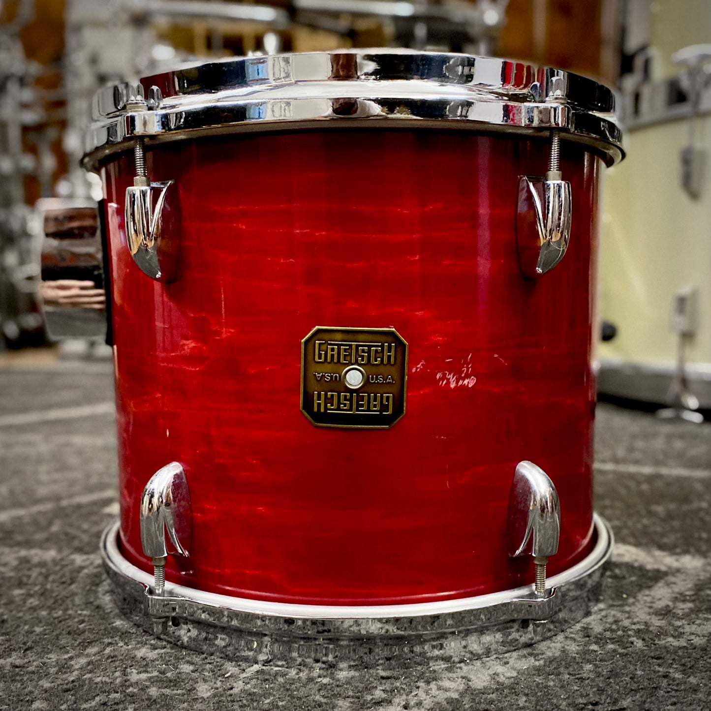 Gretsch USA Custom 12/16/22 Drum Set – Wine Red (1980s)