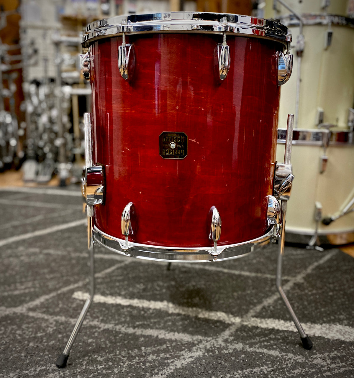 Gretsch USA Custom 12/16/22 Drum Set – Wine Red (1980s)