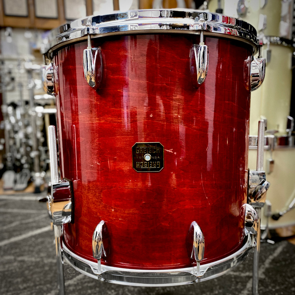 Gretsch USA Custom 12/16/22 Drum Set – Wine Red (1980s)