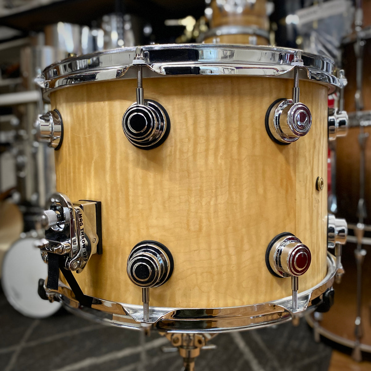 DW Collector’s Series 10x14 Maple Snare Drum – Exotic Quilted Maple (2006)