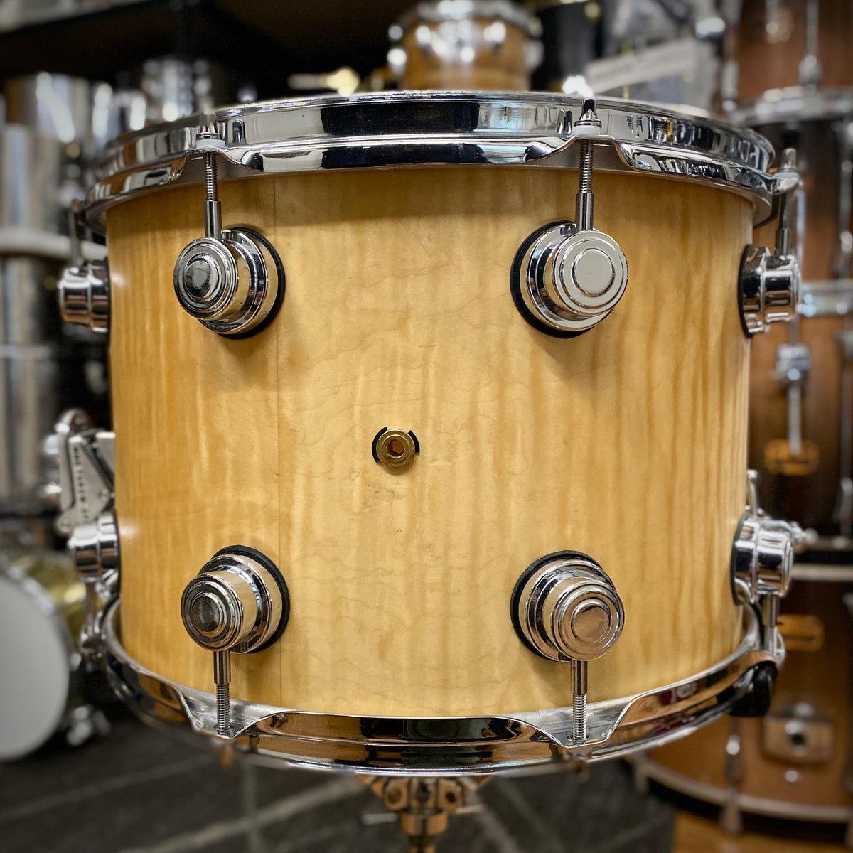 DW Collector’s Series 10x14 Maple Snare Drum – Exotic Quilted Maple (2006)
