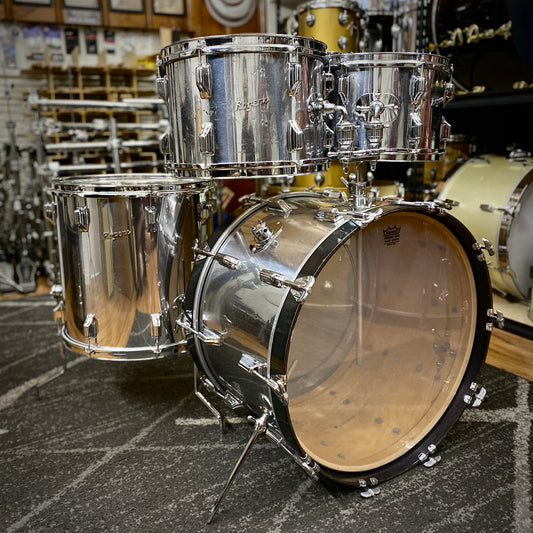 Rogers Chrome Over Wood Drum Kit – 1970s