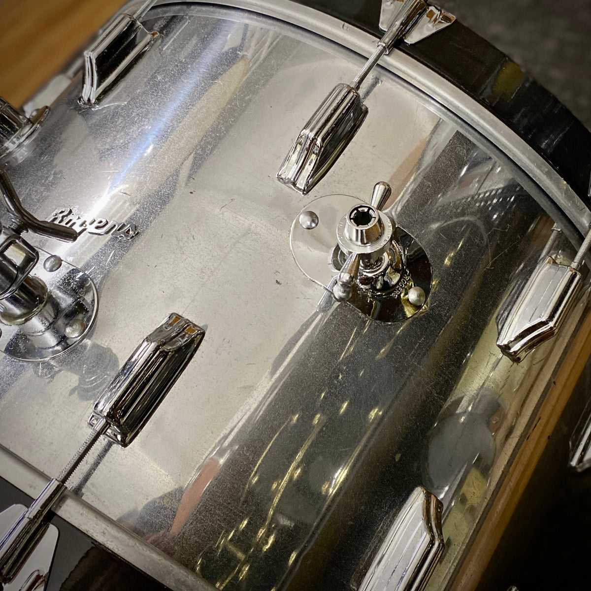 Rogers Chrome Over Wood Drum Kit – 1970s