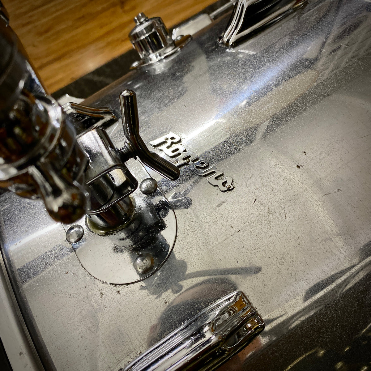 Rogers Chrome Over Wood Drum Kit – 1970s