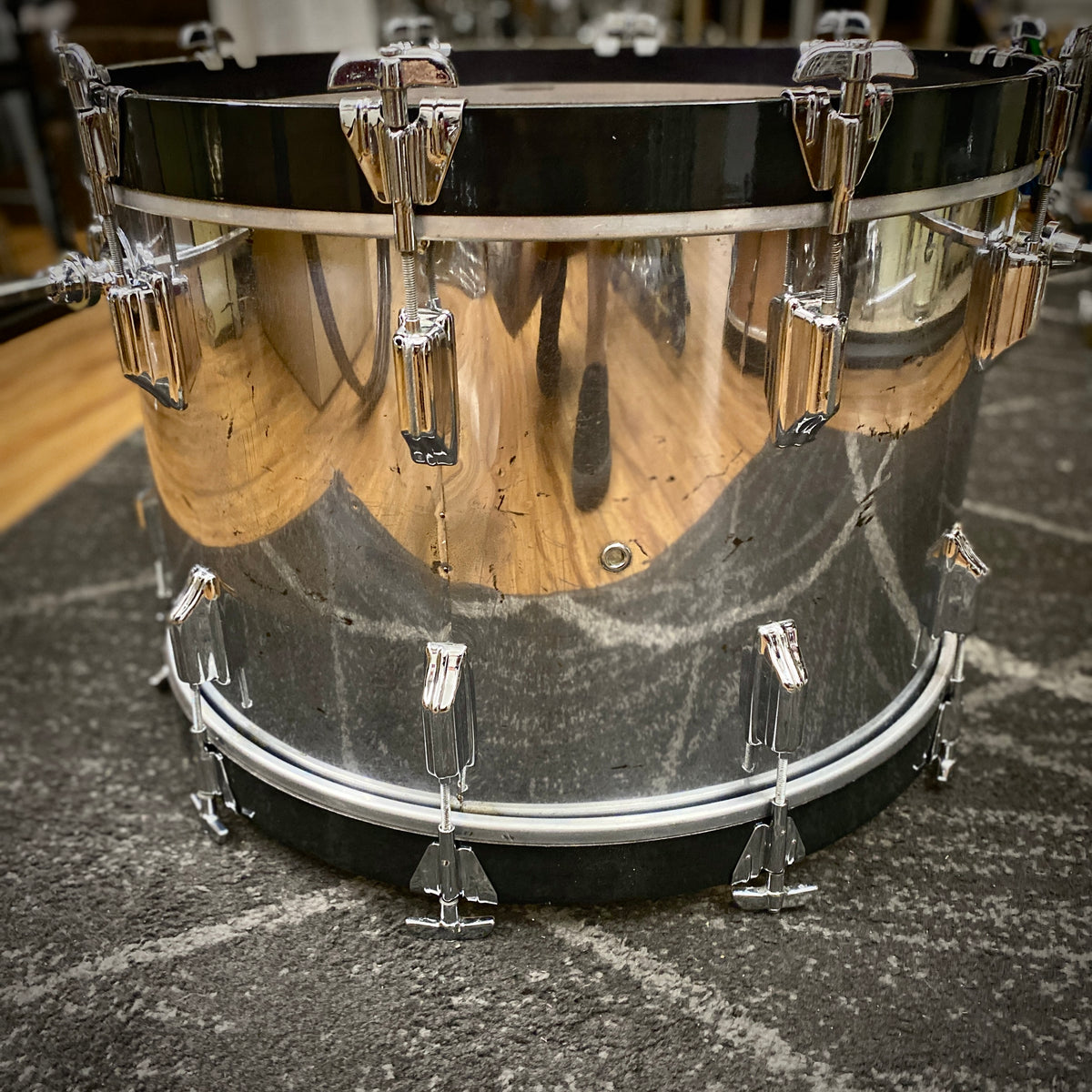 Rogers Chrome Over Wood Drum Kit – 1970s