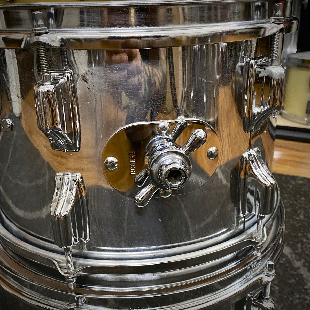 Rogers Chrome Over Wood Drum Kit – 1970s