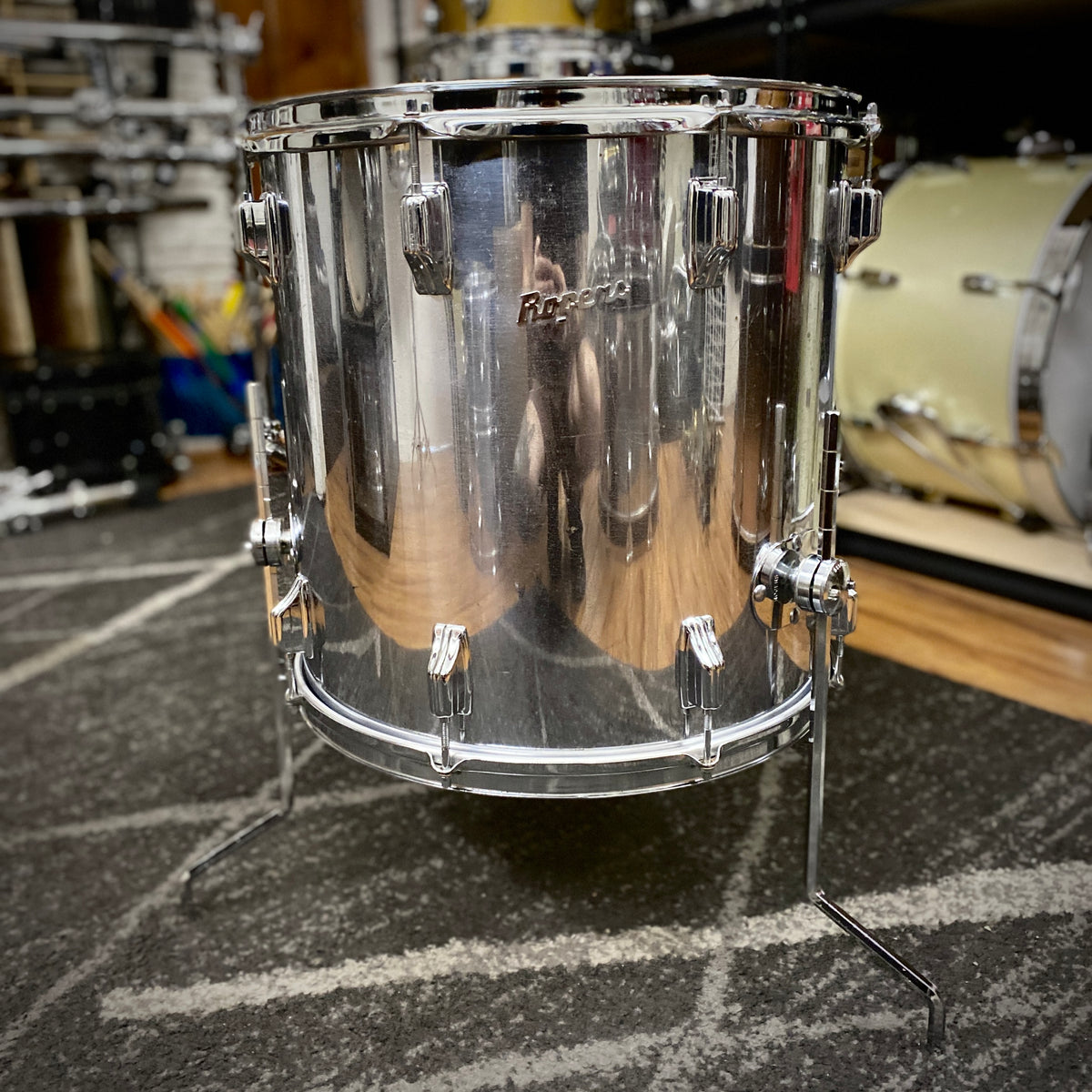 Rogers Chrome Over Wood Drum Kit – 1970s