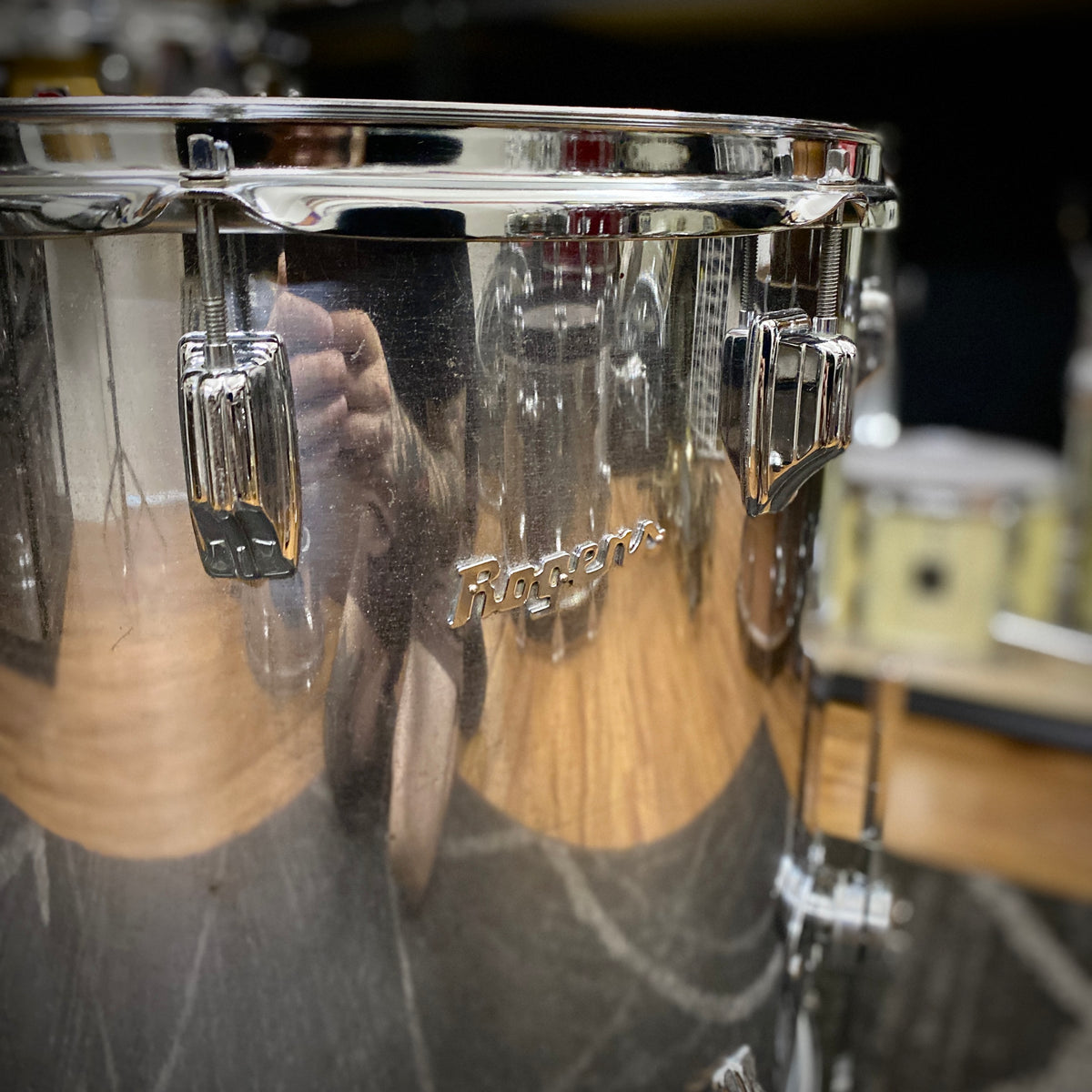 Rogers Chrome Over Wood Drum Kit – 1970s