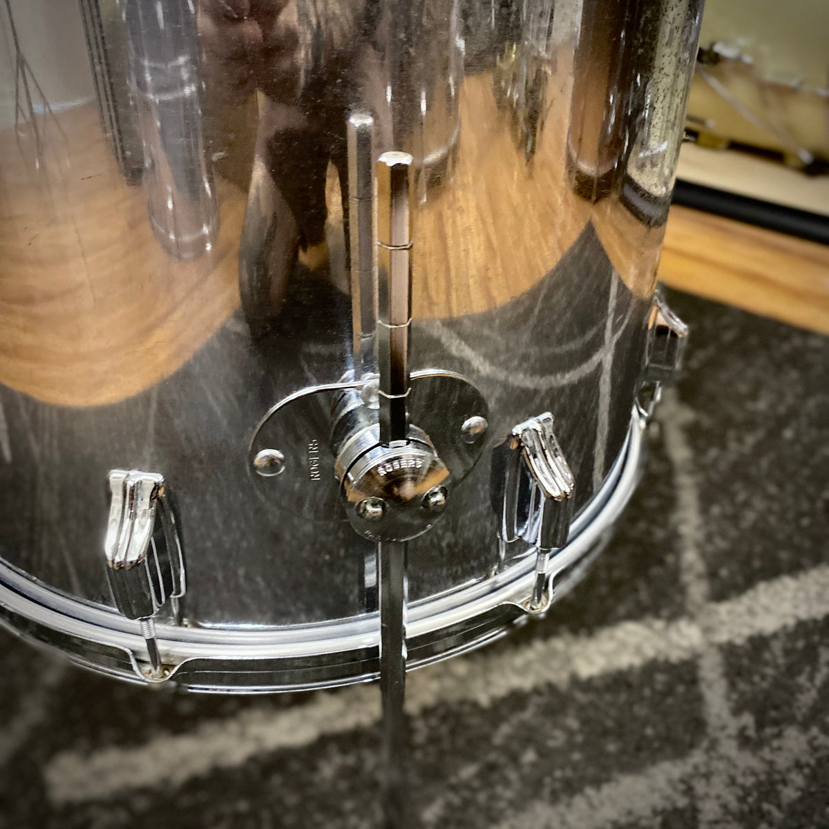 Rogers Chrome Over Wood Drum Kit – 1970s