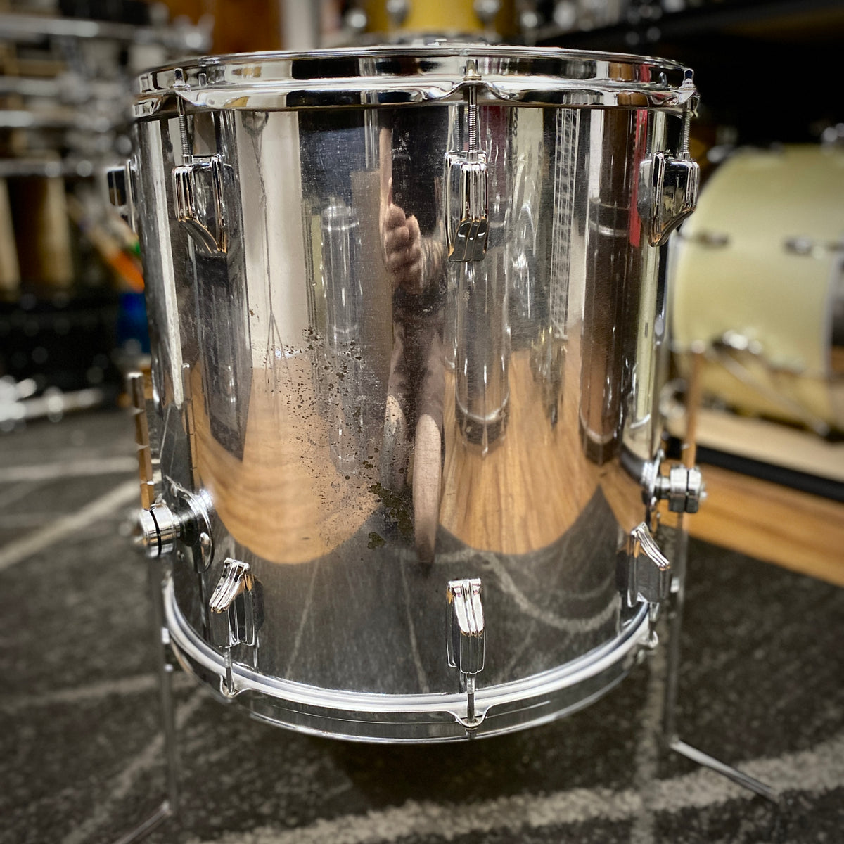 Rogers Chrome Over Wood Drum Kit – 1970s