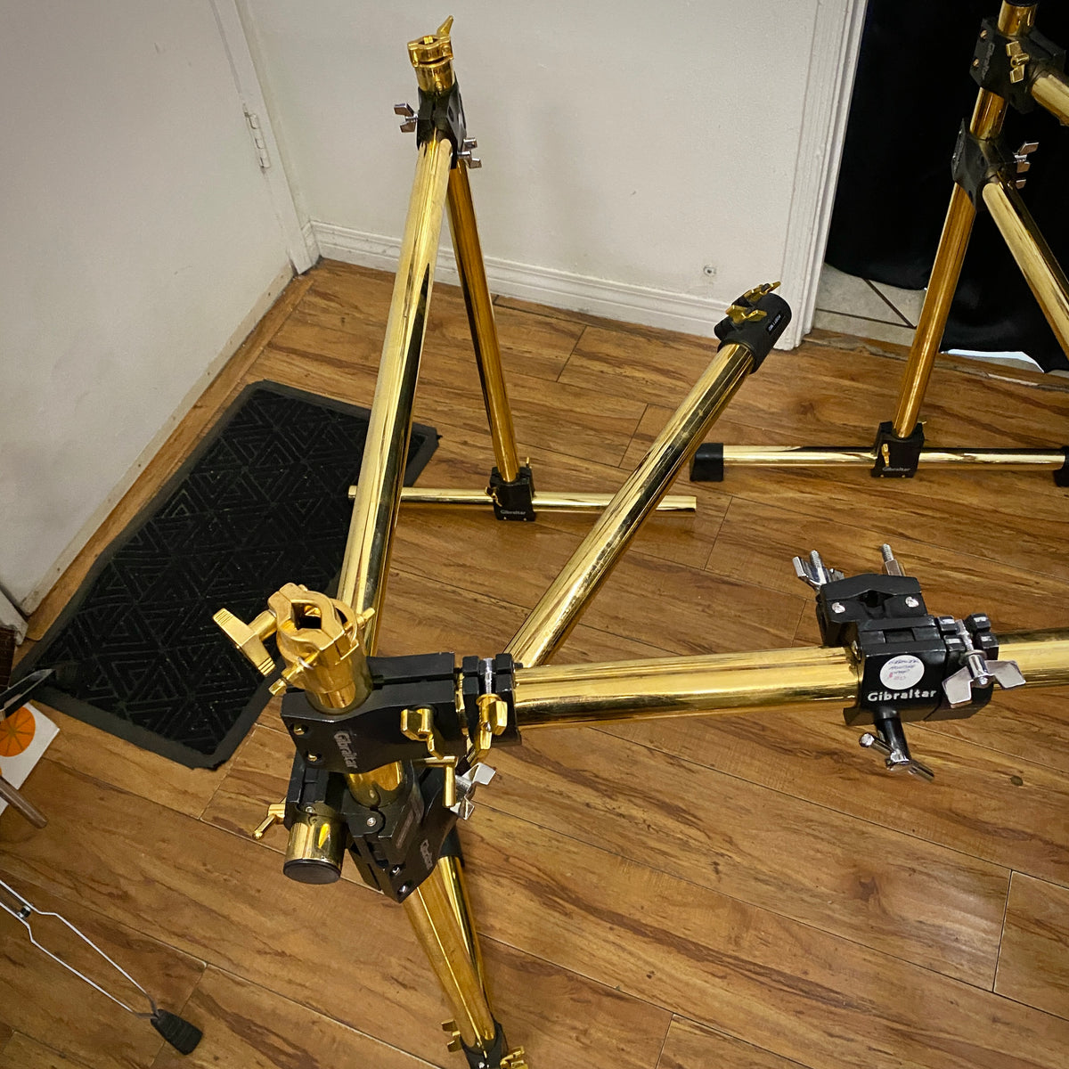 Gibraltar Gold Drum Rack – 1990s