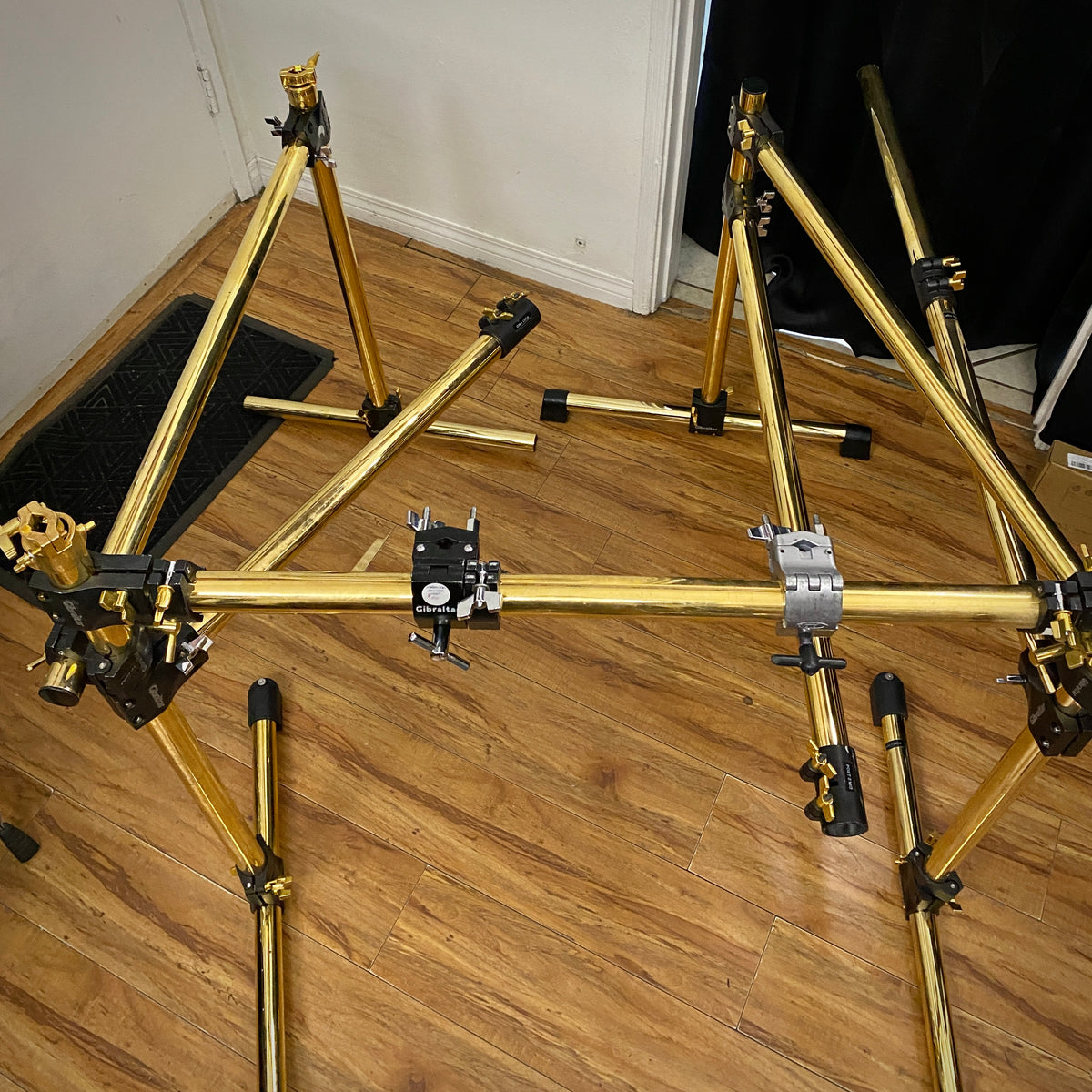 Gibraltar Gold Drum Rack – 1990s