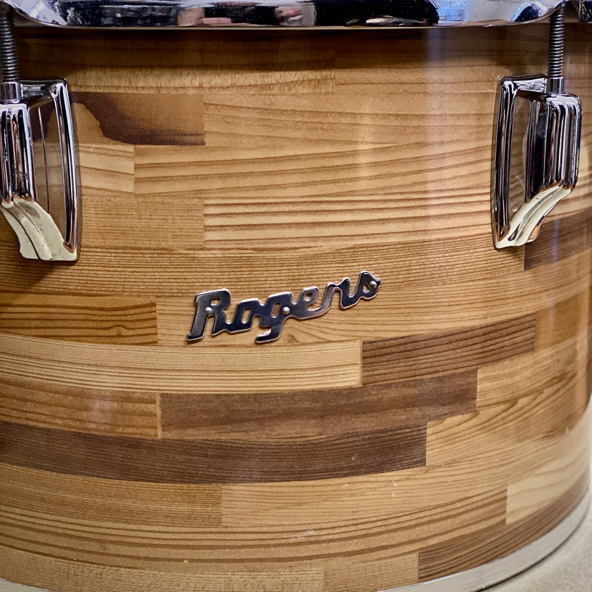 Rogers 9x13 Fullerton Concert Tom – Butcher Block (1970s)