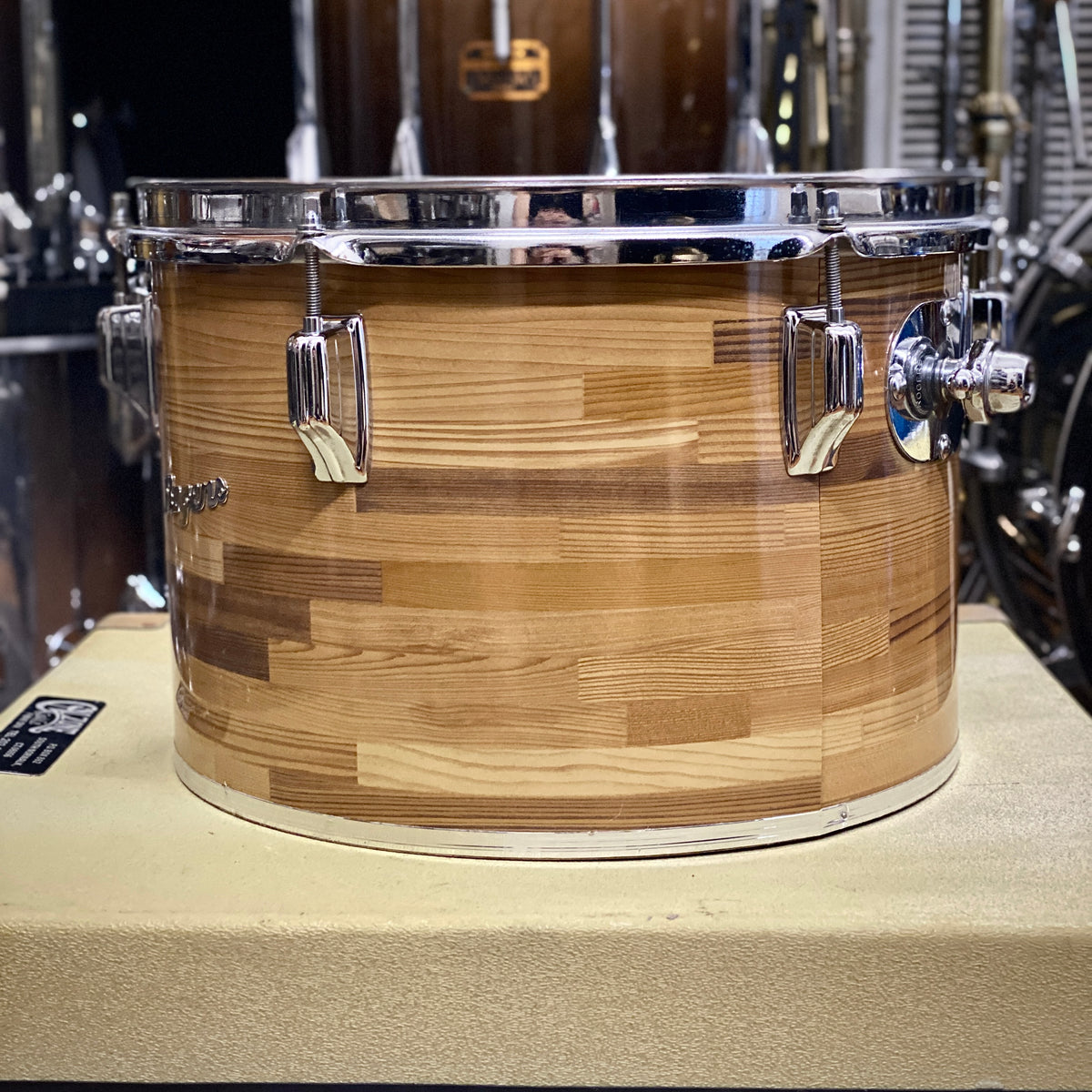 Rogers 9x13 Fullerton Concert Tom – Butcher Block (1970s)
