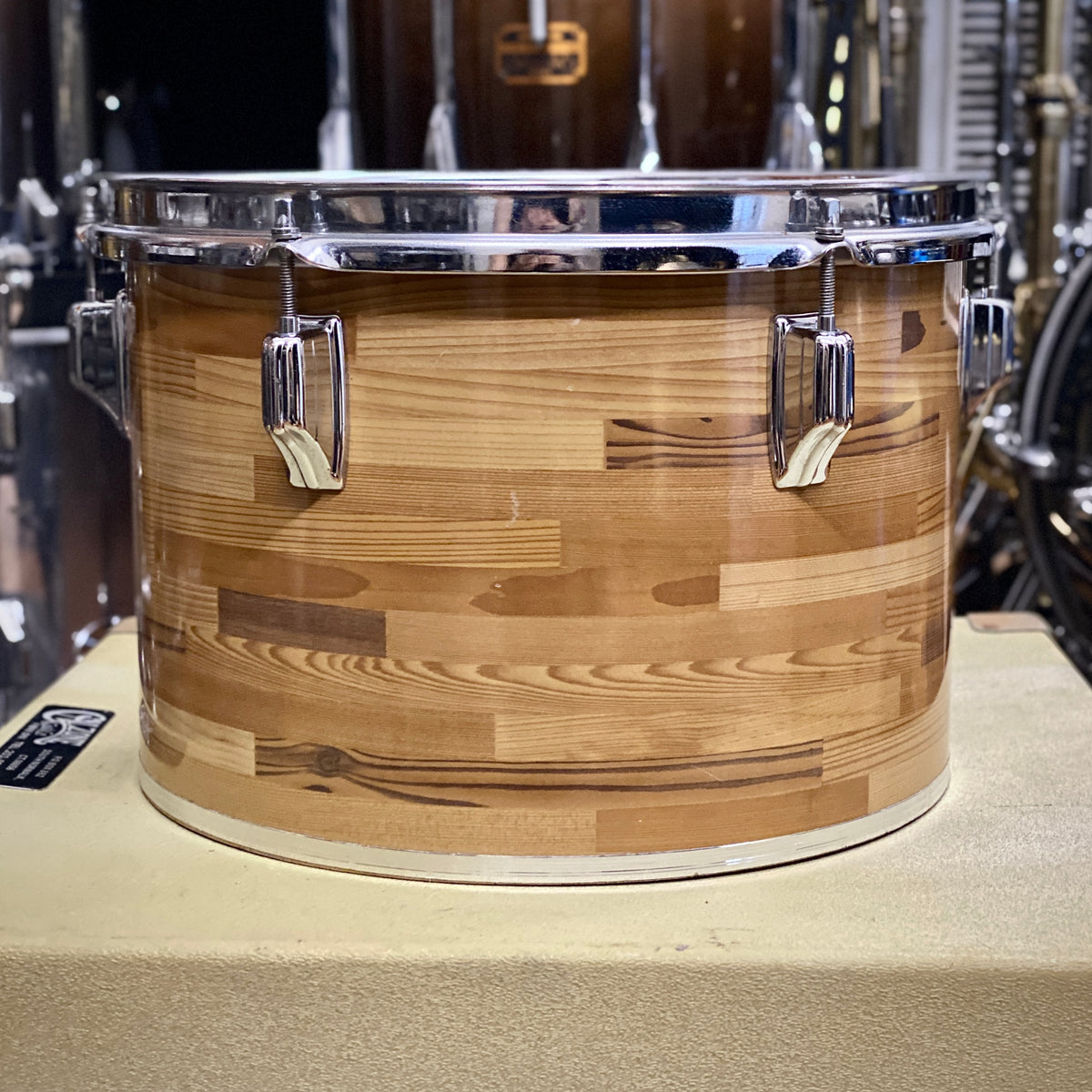 Rogers 9x13 Fullerton Concert Tom – Butcher Block (1970s)