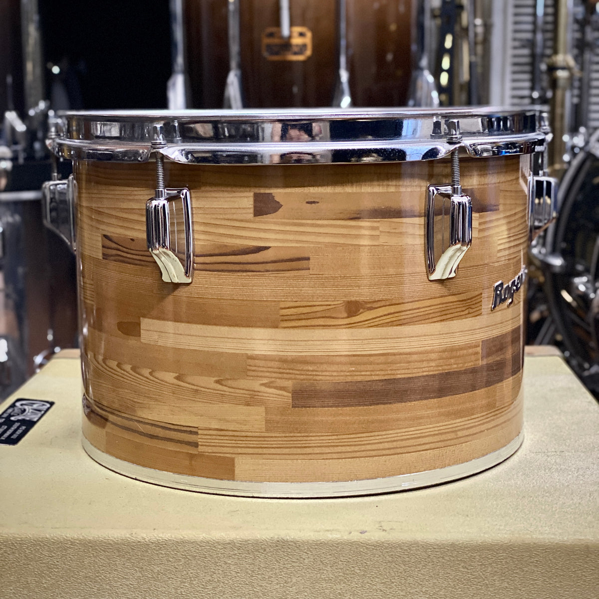 Rogers 9x13 Fullerton Concert Tom – Butcher Block (1970s)
