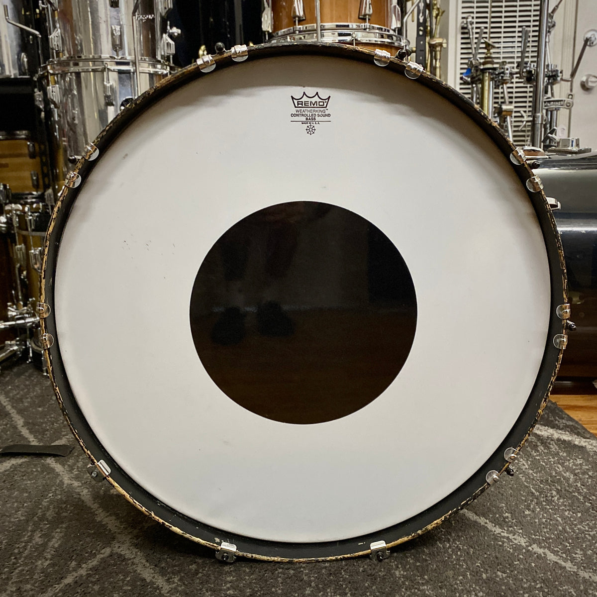 Ludwig 10x26 Stainless Steel Kick Drum - 1970s