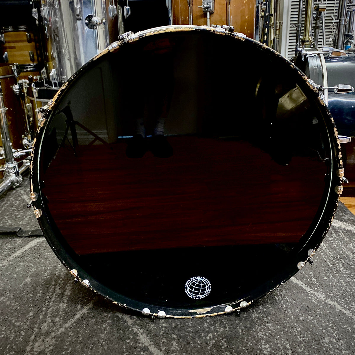 Ludwig 10x26 Stainless Steel Kick Drum - 1970s