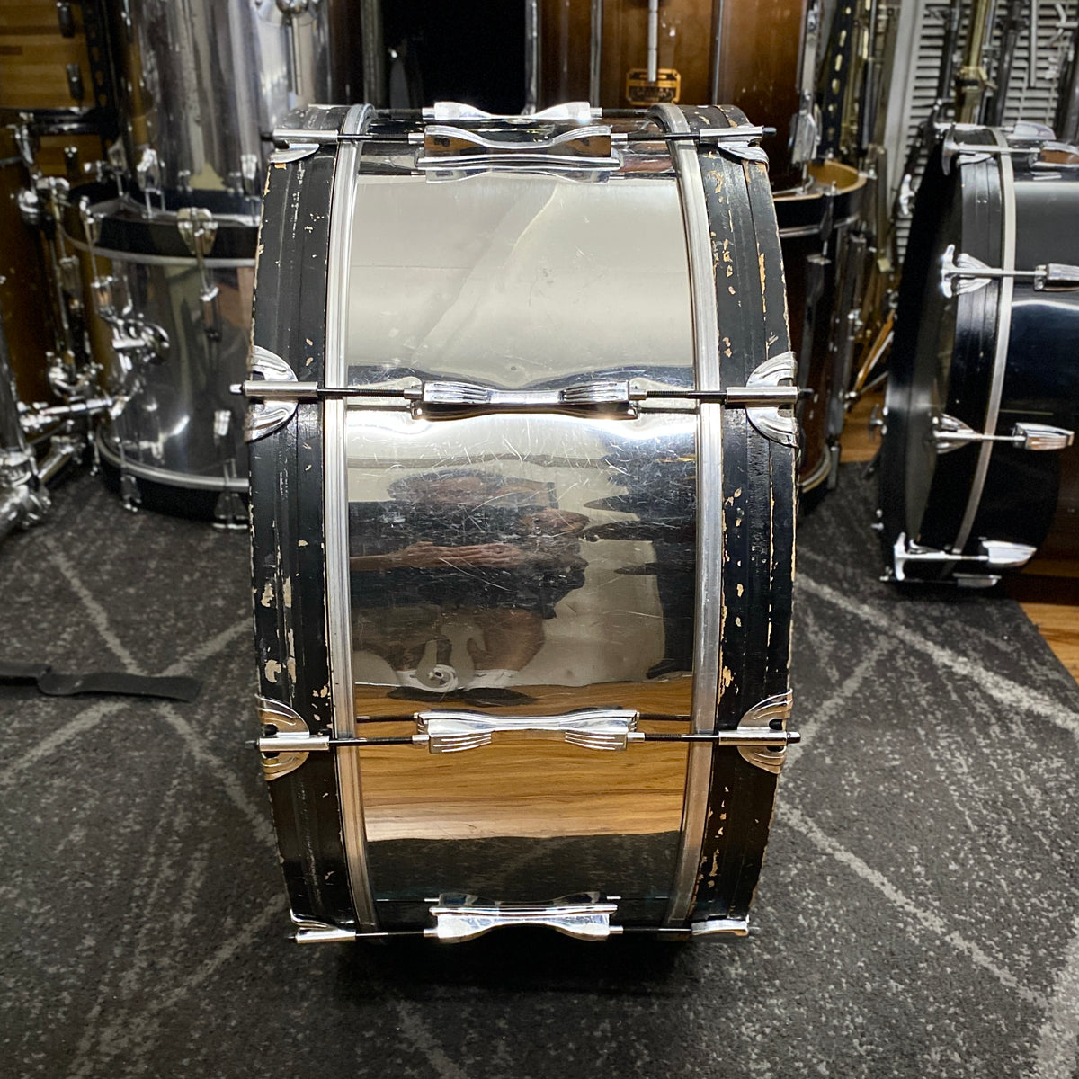 Ludwig 10x26 Stainless Steel Kick Drum - 1970s