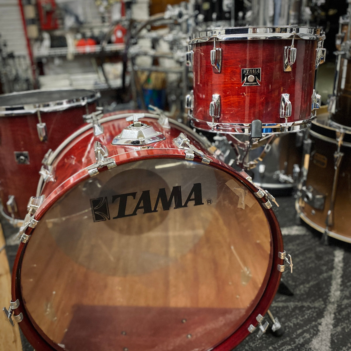 Tama Superstar Drum Set - Cherry Wine (1980s)