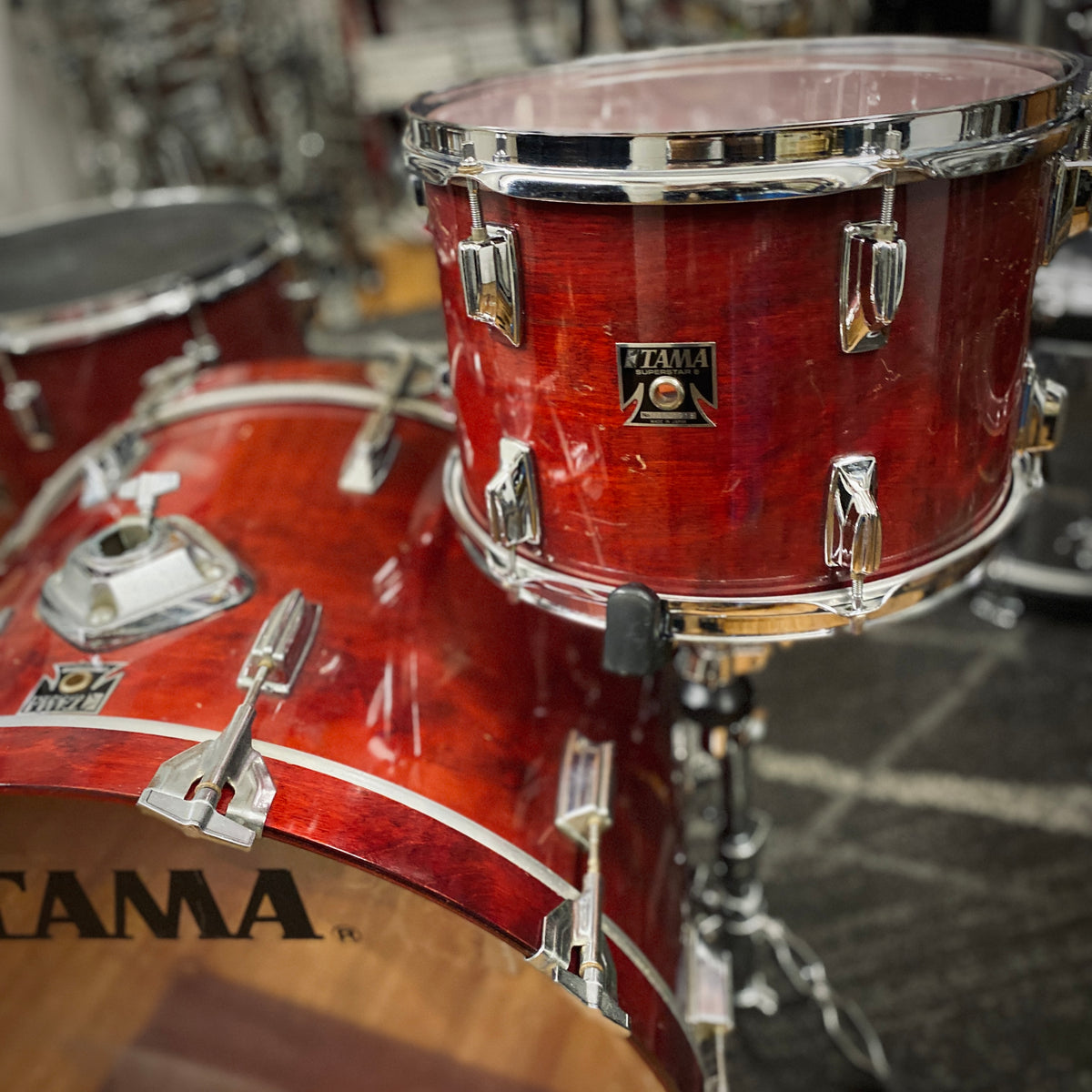 Tama Superstar Drum Set - Cherry Wine (1980s)