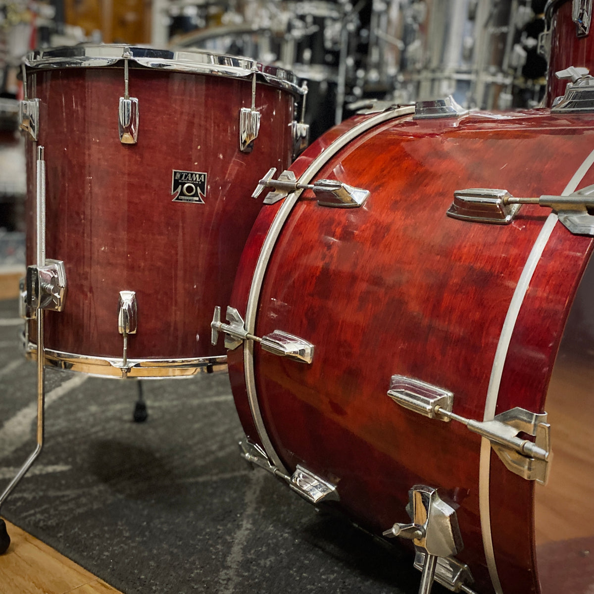 Tama Superstar Drum Set - Cherry Wine (1980s)