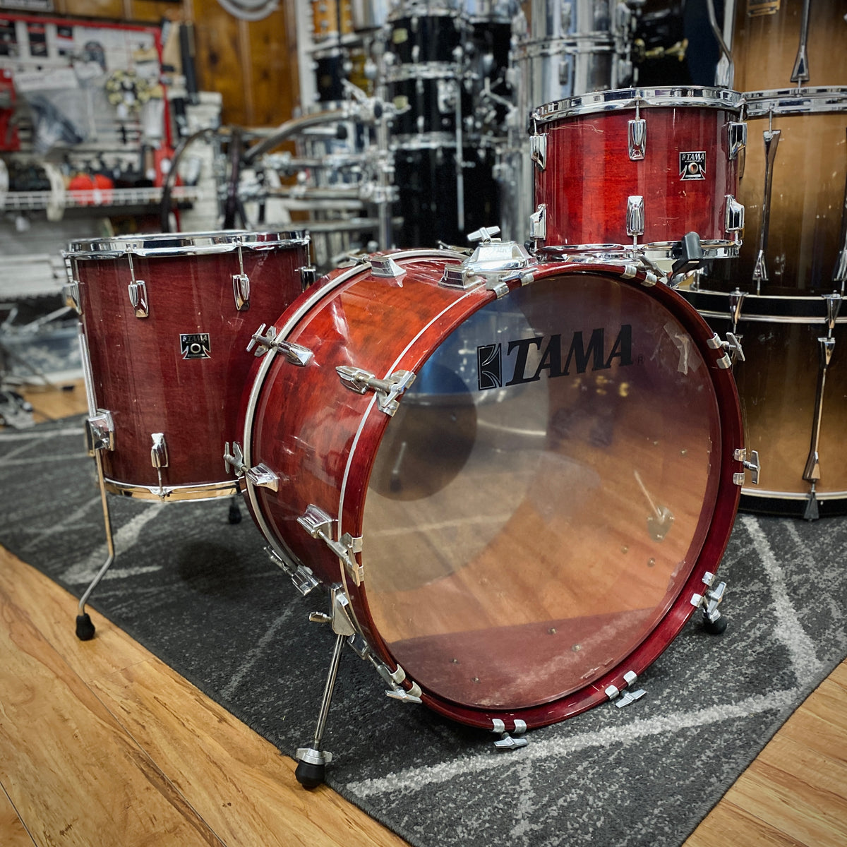 Tama Superstar Drum Set - Cherry Wine (1980s)