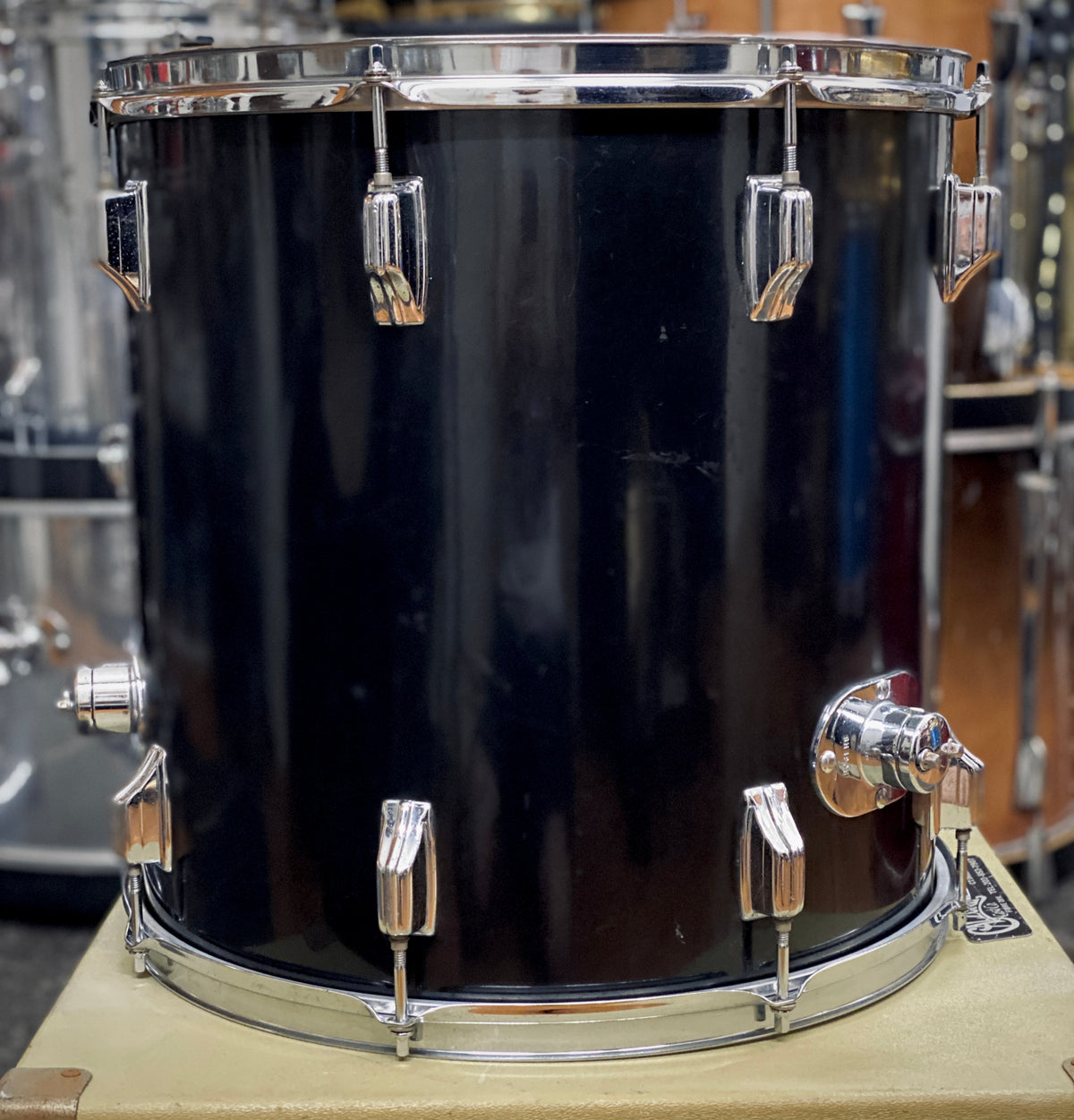 Rogers 16x16 Floor Tom - Black (1970s)