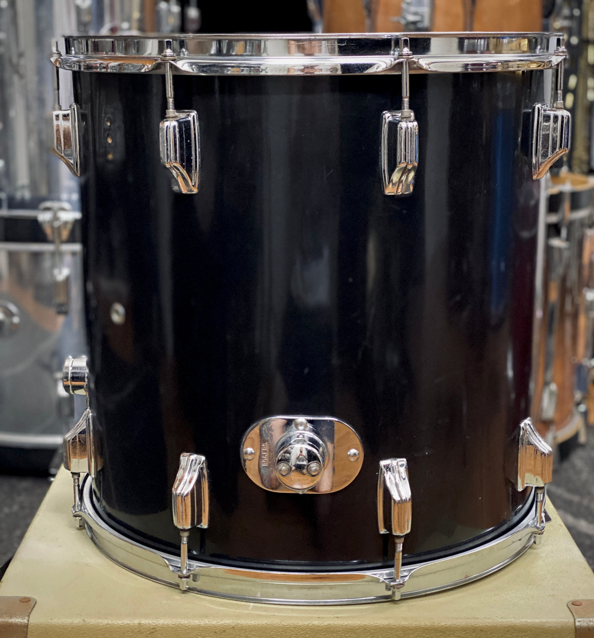 Rogers 16x16 Floor Tom - Black (1970s)