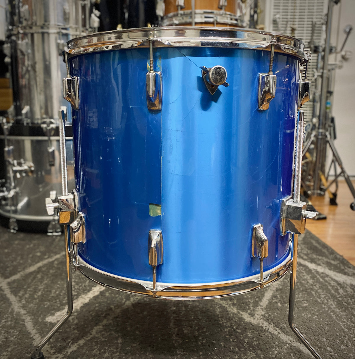 Tama Imperialstar 16x18 Floor Tom Metallic Blue (Mid 1970s)