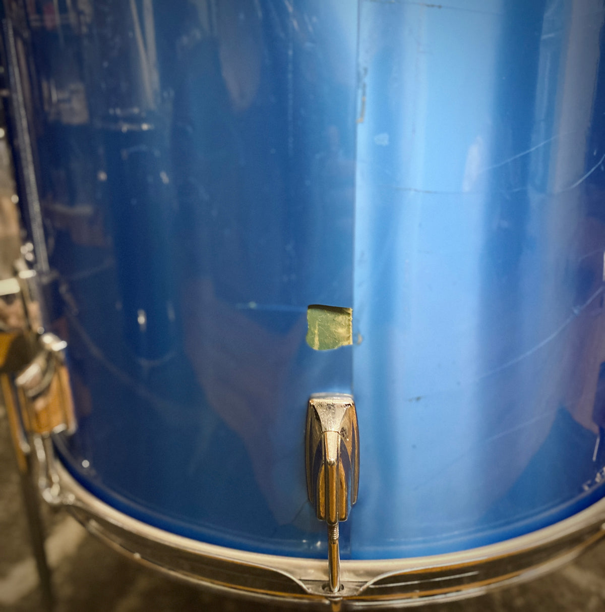 Tama Imperialstar 16x18 Floor Tom Metallic Blue (Mid 1970s)