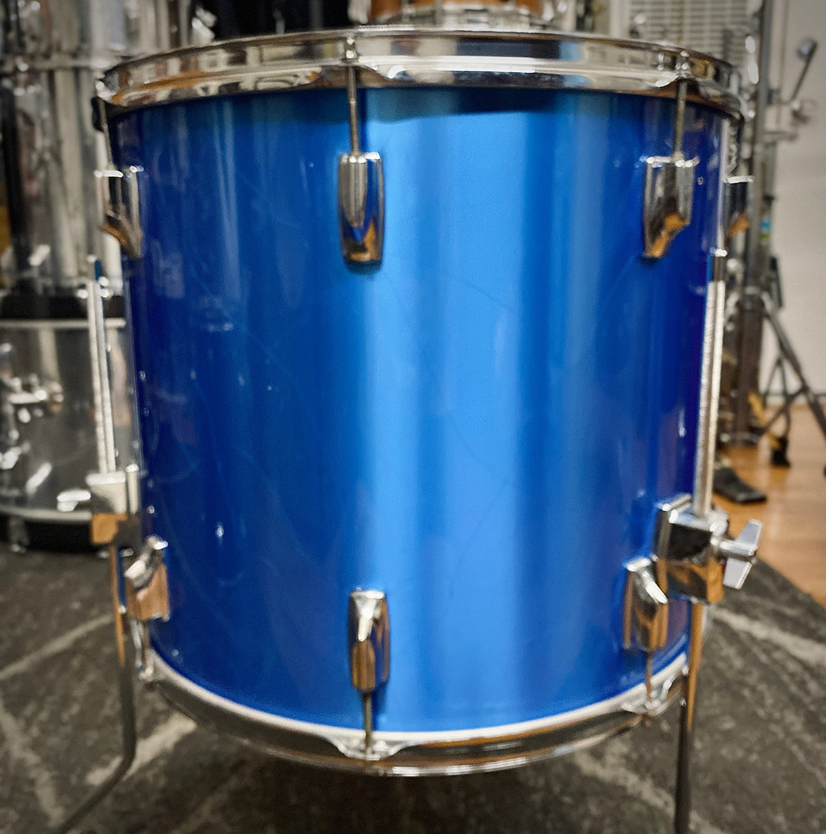 Tama Imperialstar 16x18 Floor Tom Metallic Blue (Mid 1970s)