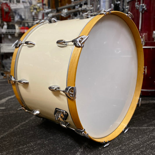 Gretsch 16x24 USA Square Badge Virgin Bass Drum - White Nitron (1980s)